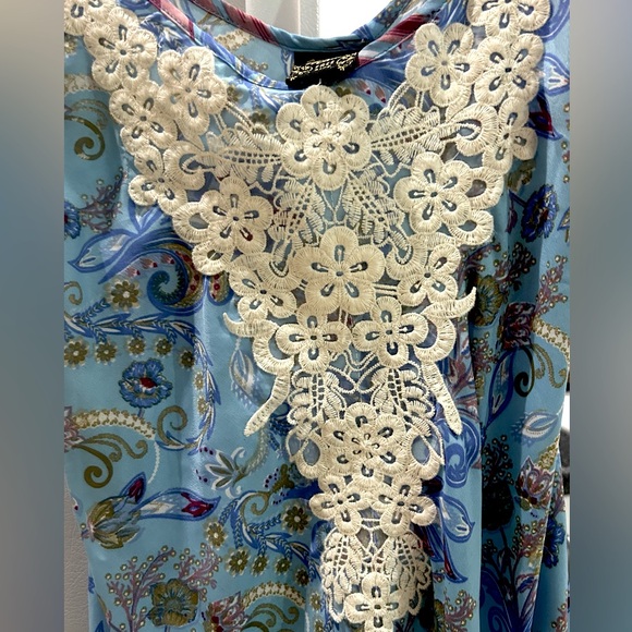 Vintage MAUI Love Jetty Strappy Maxi Embroided Silk Dress. Rare Find. Handmade - Picture 8 of 13